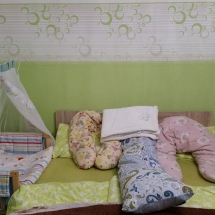 Familienbett mit Babybett Familienbett